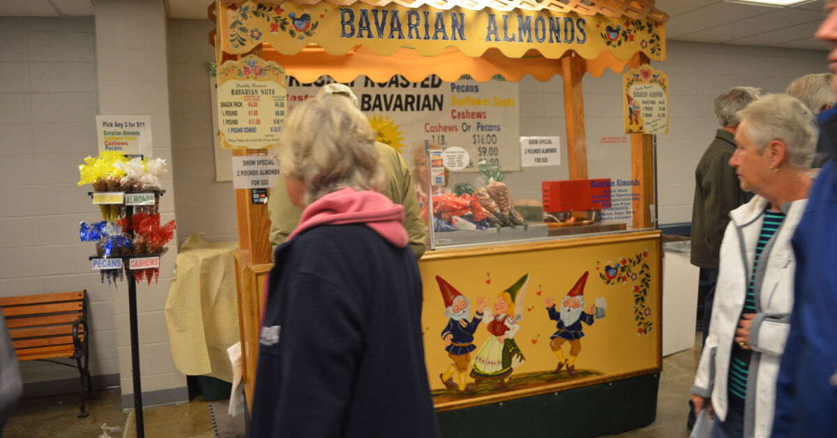Bavarian Almonds stand